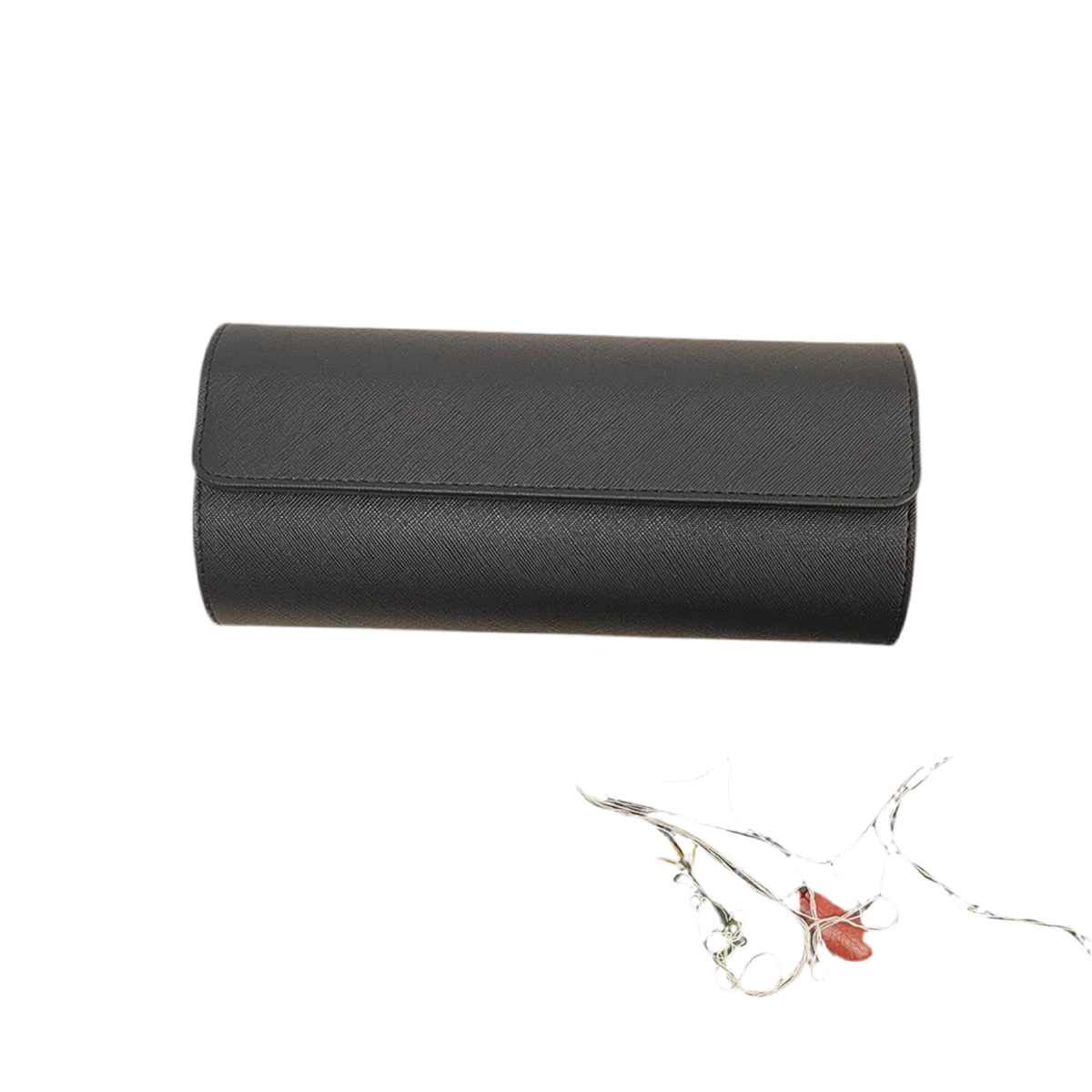 1/2/3-Slot Watch Roll Personalized Leather Travel Case - Custom Watch Case - Watch Storage Box