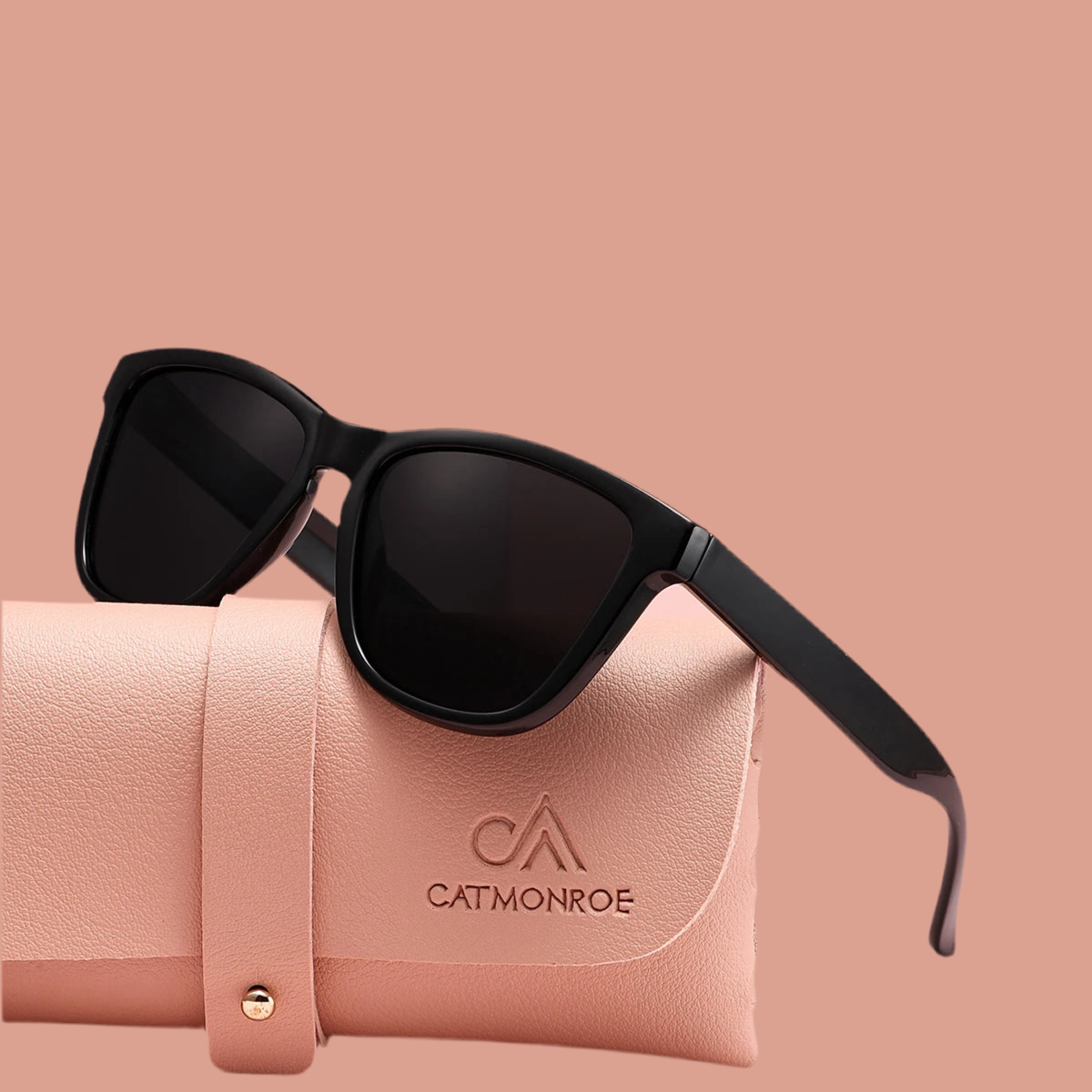 Classic Ladies Shades With Square Polarized Lenses - UV Protection Women’s Sunglasses