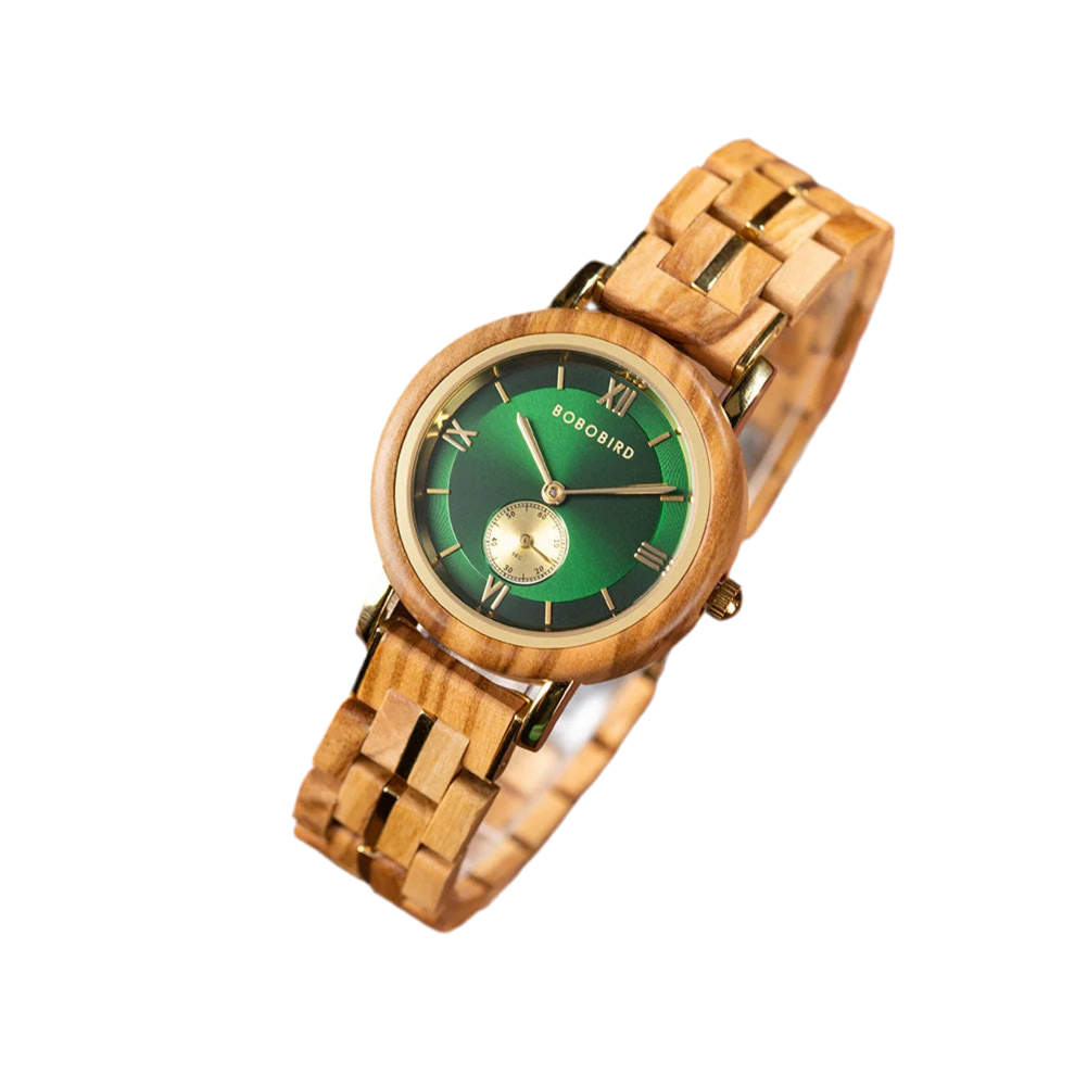 Women's Luxury Wooden Watches for Women - Roman Numerals - Quartz Style