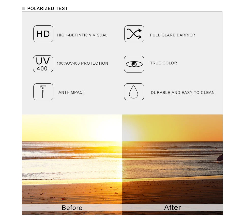Men’s Polarized Wooden Sunglasses - UV400 Protection With Round Cat Eye Lenses