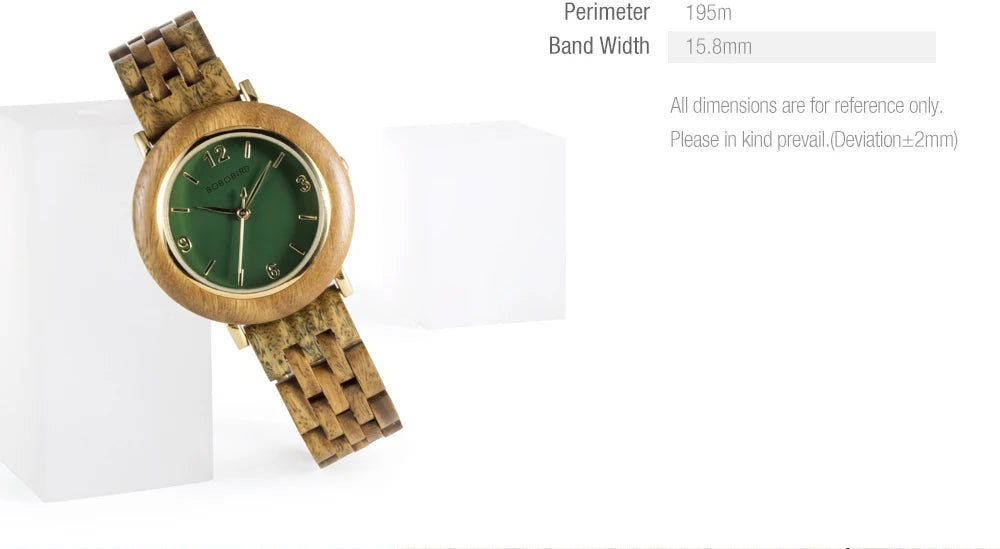 Wood Women’s Watch Simple Ladies Quartz Wristwatch Relógio Feminine