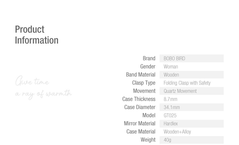 Wood Women’s Watch Simple Ladies Quartz Wristwatch Relógio Feminine