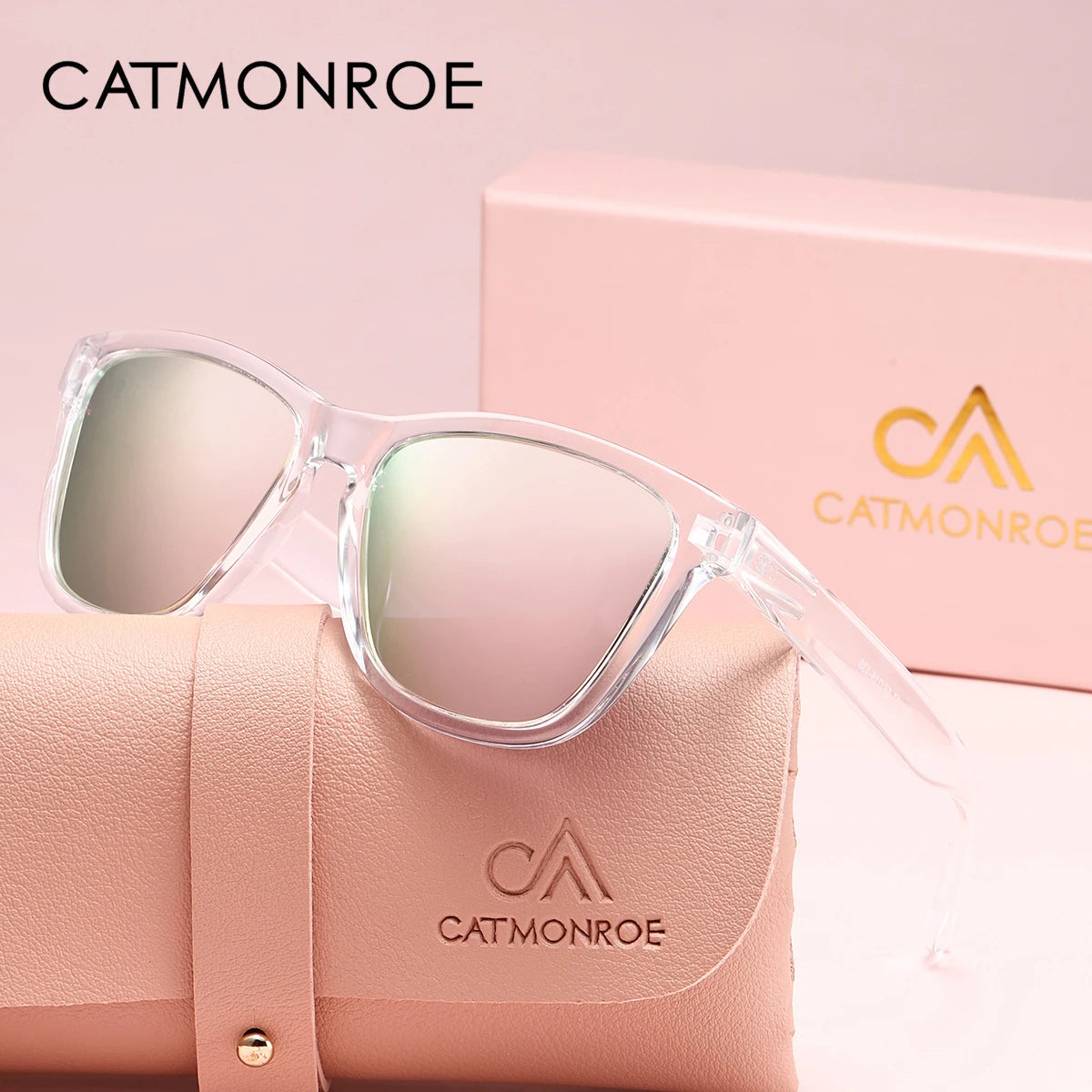 Classic Ladies Shades With Square Polarized Lenses - UV Protection Women’s Sunglasses