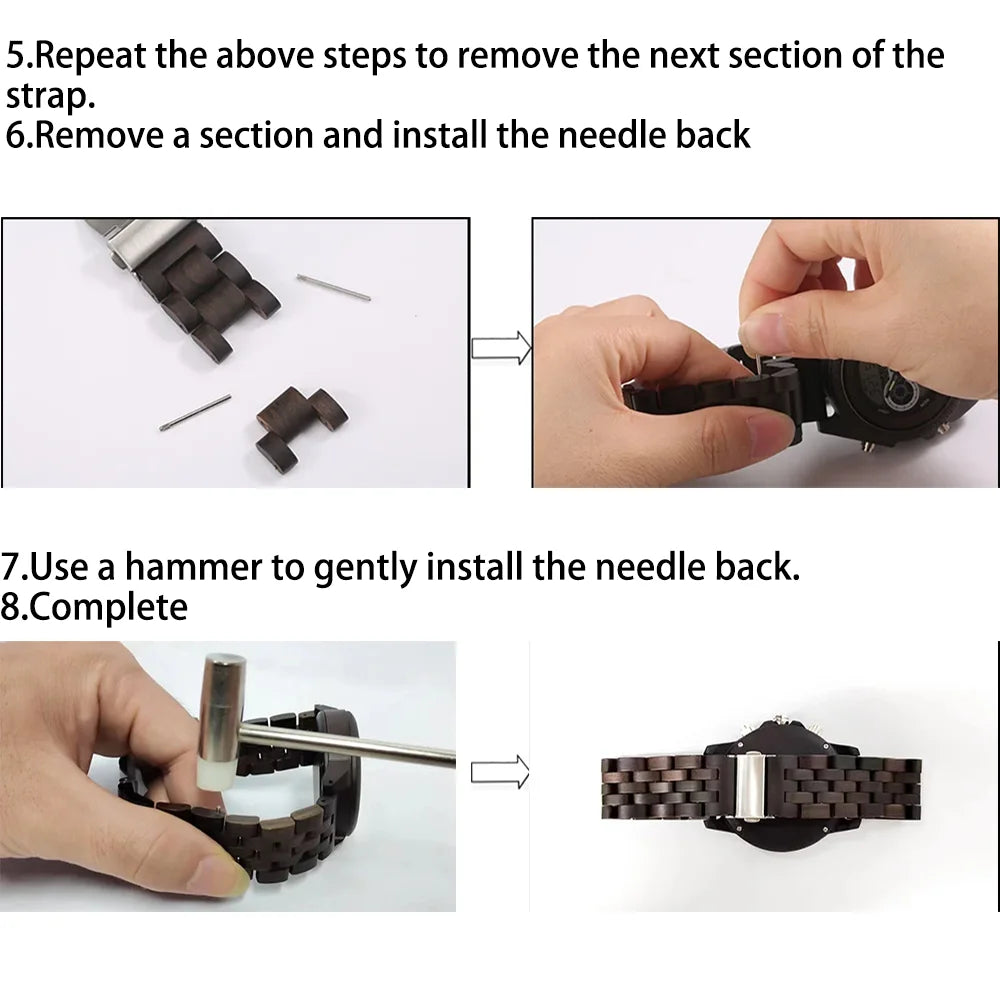 Colorful Unisex Wooden Wristwatch For Men or Women - Quartz Movement And Hollowed Out Classic Analog Face With Traditional Numbers