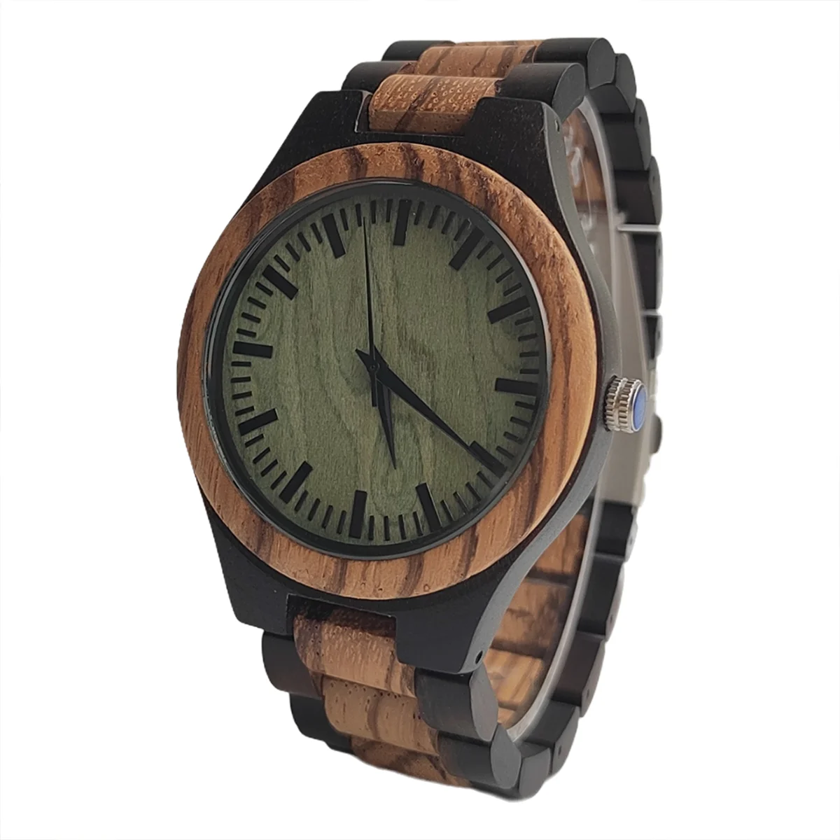 Unisex Wooden Wrist Watch For Men or Women - Classic Analog Timepiece - Quartz Movement And Retro Style