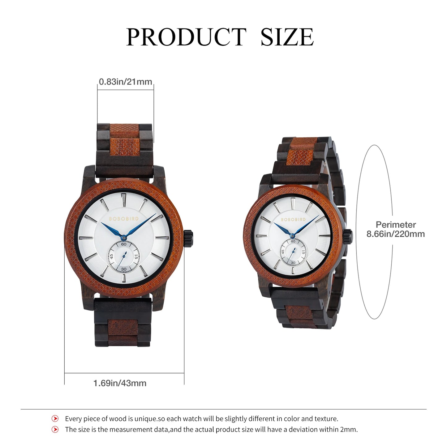Casual Wooden Watch for Men - Classic Analog Wristwatch For Men