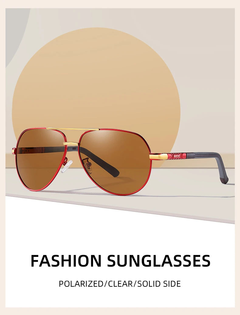 Vintage Men’s Driving Glasses - Polarized Traditional Shape Sunglasses For Men