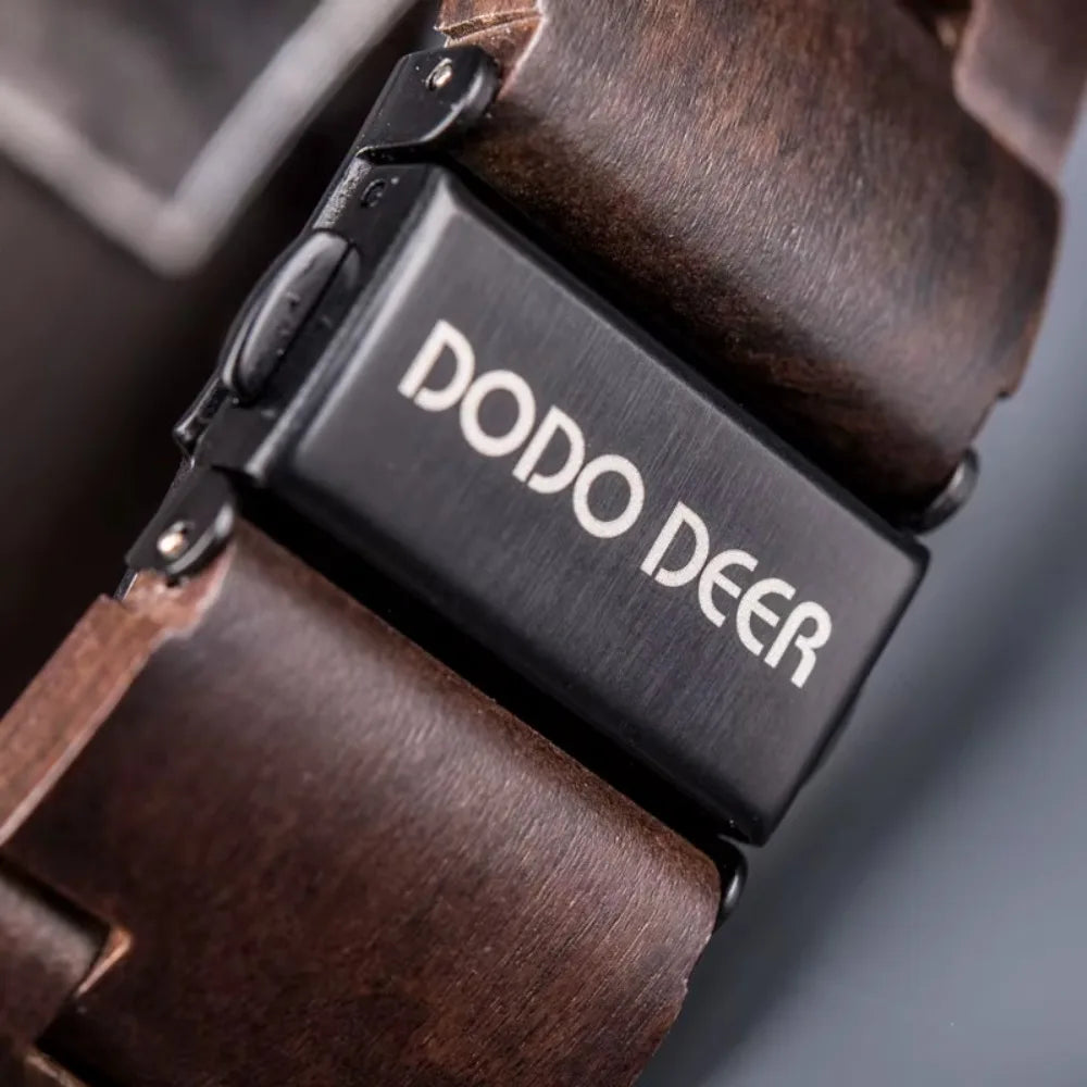 Men’s And Women’s Matching Wooden Watches - Classic Analog His & Her Wrist Watches For Couples