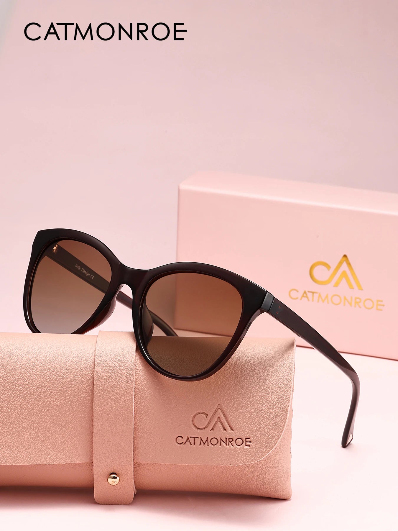 Women’s Cat Eye Style Sunglasses With Polarized Lenses And UV Sunlight Protection