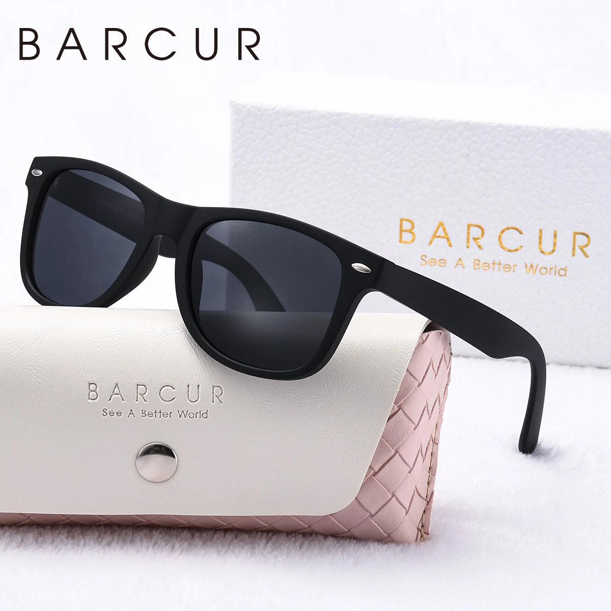 Classic Style Women’s Sunglasses With Polarized UV Protection Square Lenses