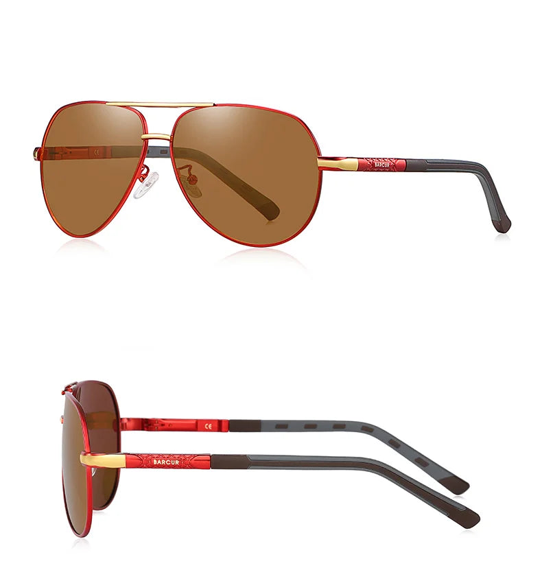 Vintage Men’s Driving Glasses - Polarized Traditional Shape Sunglasses For Men