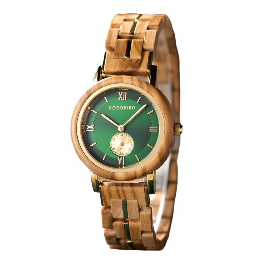 Women's Luxury Wooden Watches for Women - Roman Numerals - Quartz Style