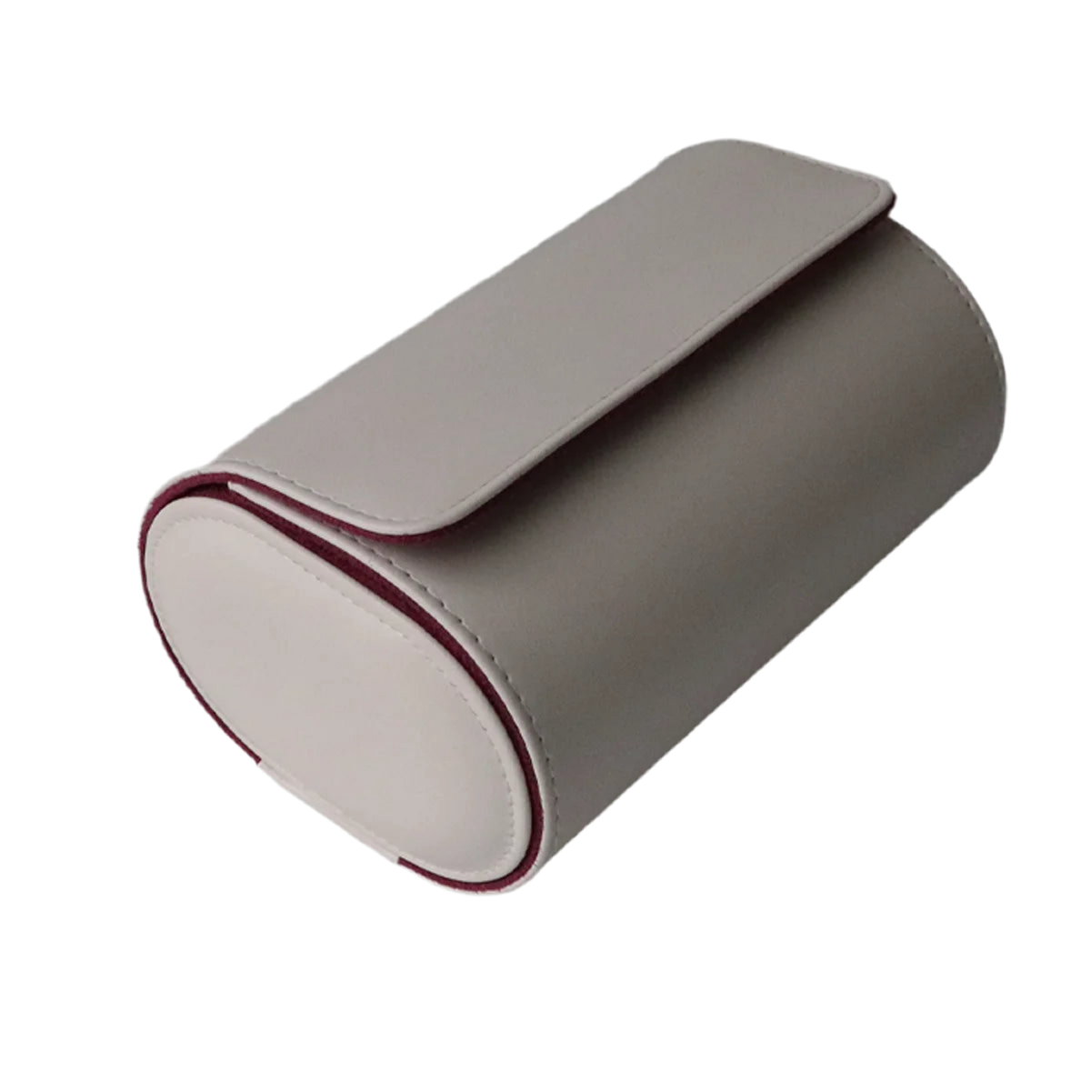 Watch Travel Cases - White Leather Storage Pouch For Wrist Watches