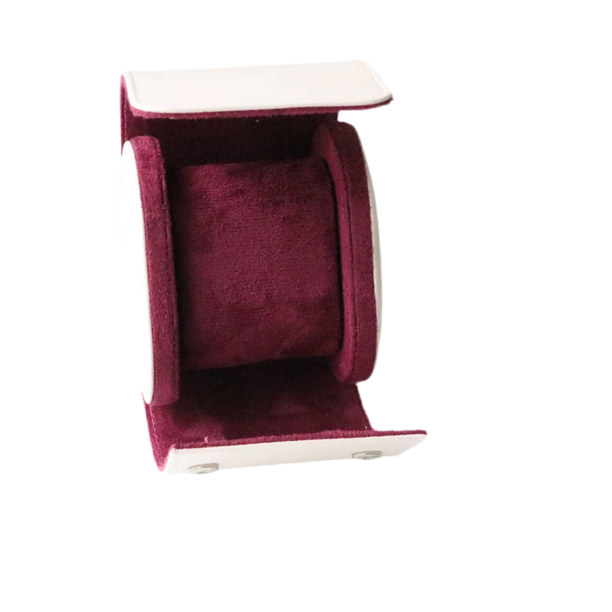 Watch Travel Cases - White Leather Storage Pouch For Wrist Watches