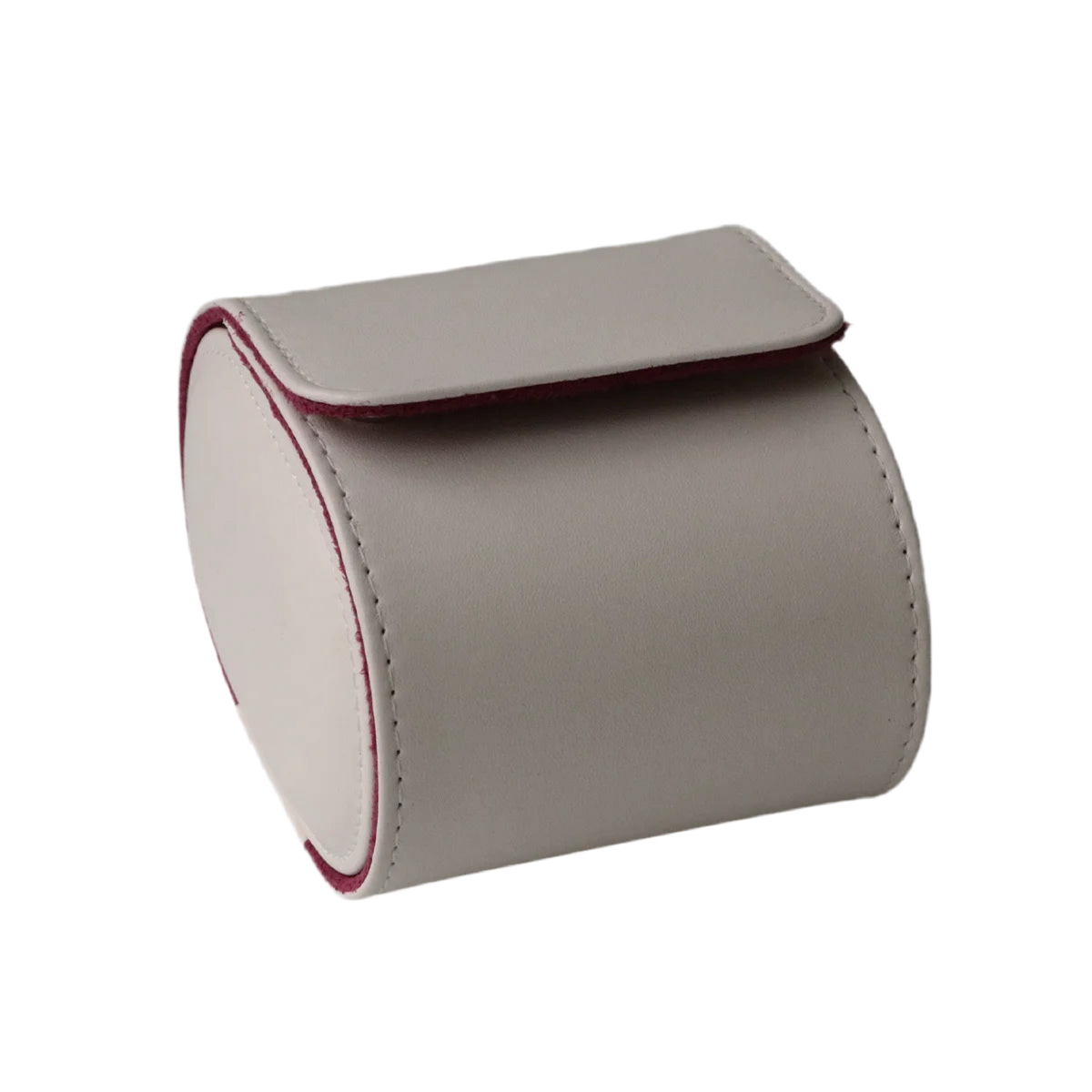 Watch Travel Cases - White Leather Storage Pouch For Wrist Watches