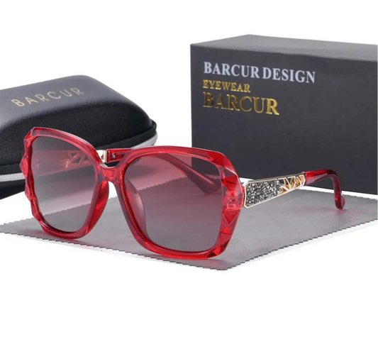Women Polarized Sunglasses Oversized Gradient Lenses With UV Ray Protection