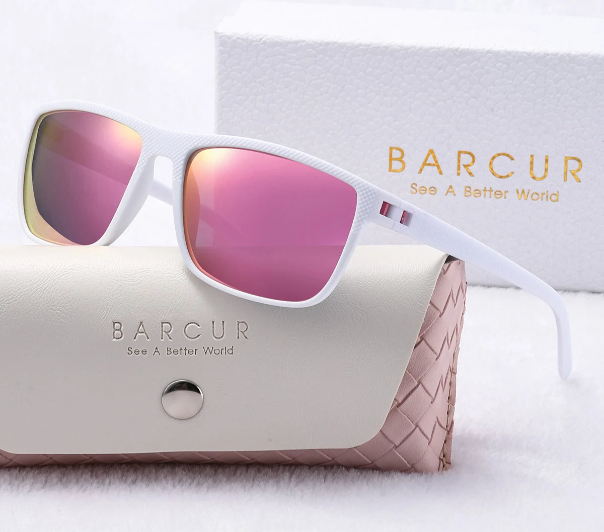 Light Weight Polarized Sunglasses For Women - Square Lenses With UV Ray Protection