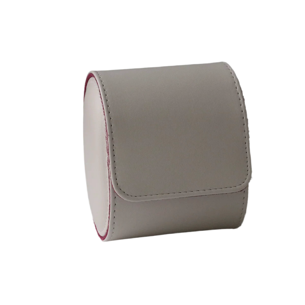 Watch Travel Cases - White Leather Storage Pouch For Wrist Watches