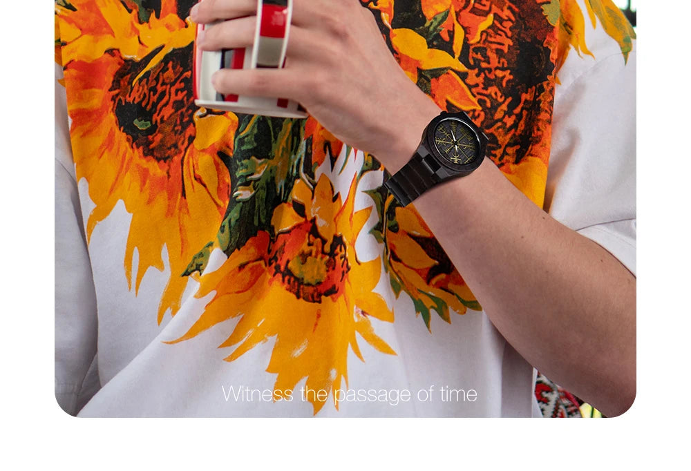 Viking Style Man's Wooden Watches - Vintage Quartz Movement Watch for Men