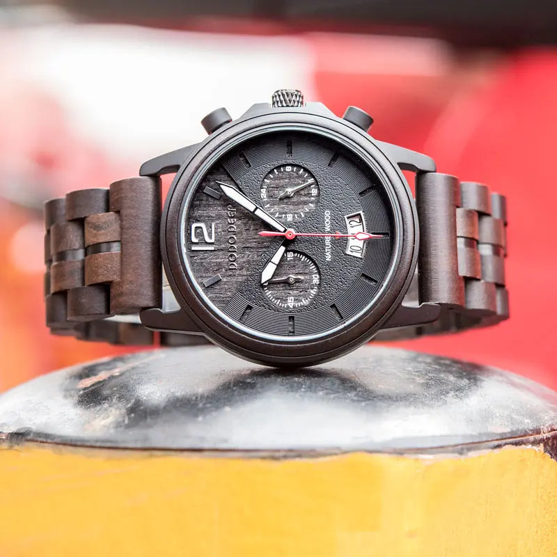 Fashion Watch For Men - Quartz Movement Stop Watch Chronographic Timer Wristwatch