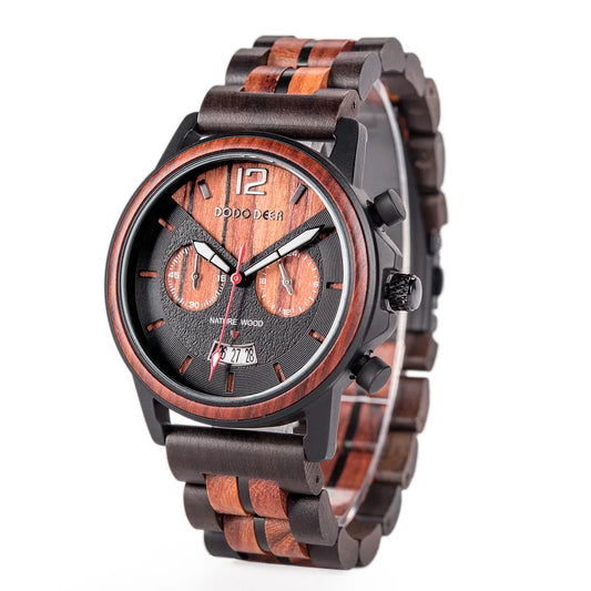 Fashion Watch For Men - Quartz Movement Stop Watch Chronographic Timer Wristwatch
