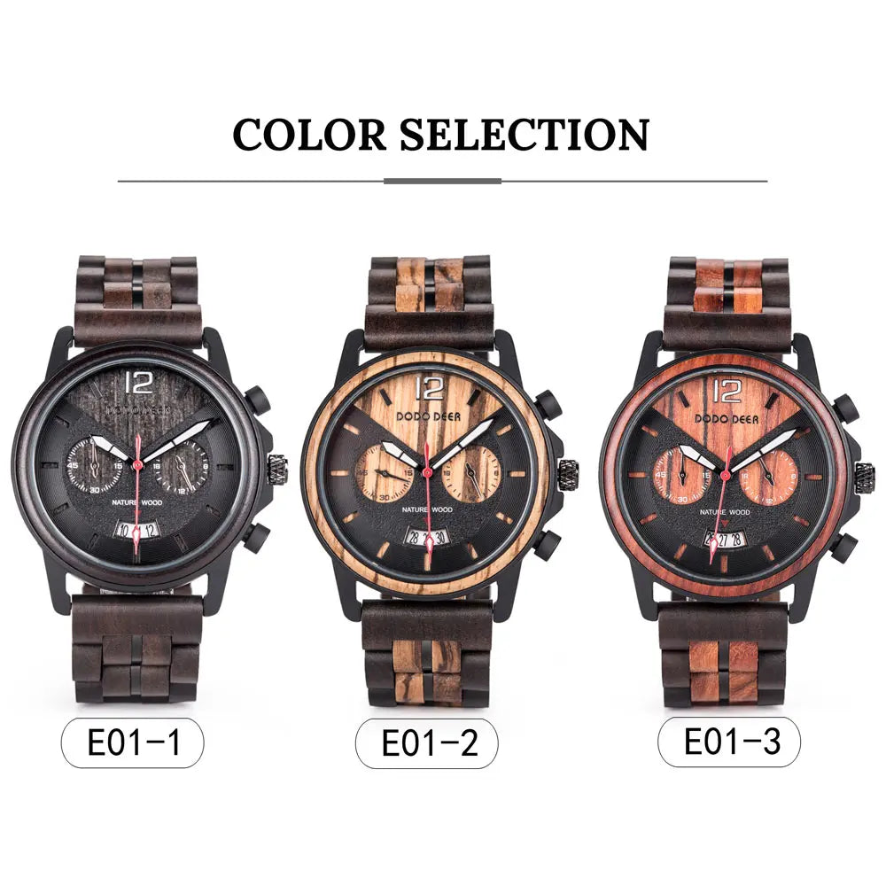 Fashion Watch For Men - Quartz Movement Stop Watch Chronographic Timer Wristwatch