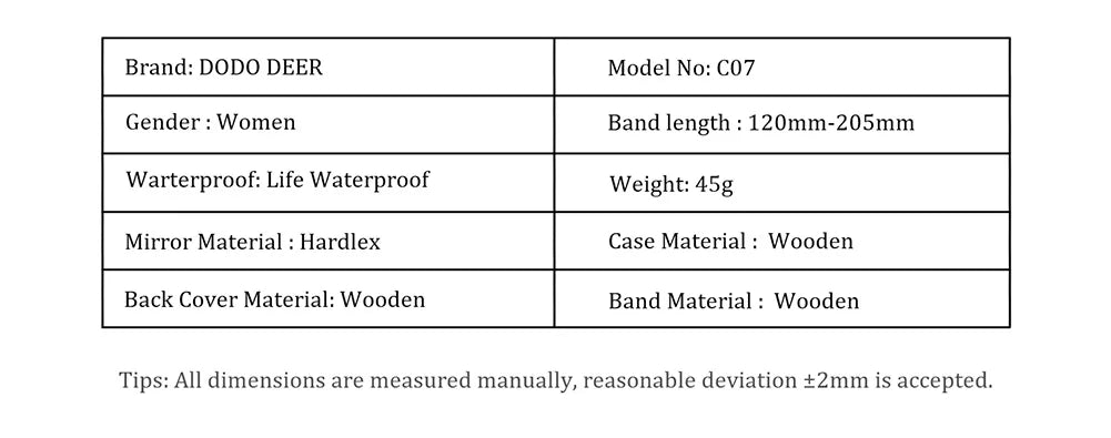 Women’s Fashion Quartz Wristwatches - Analog Face With Date Display - Real Wood Colorful Banded Timepiece For Ladies