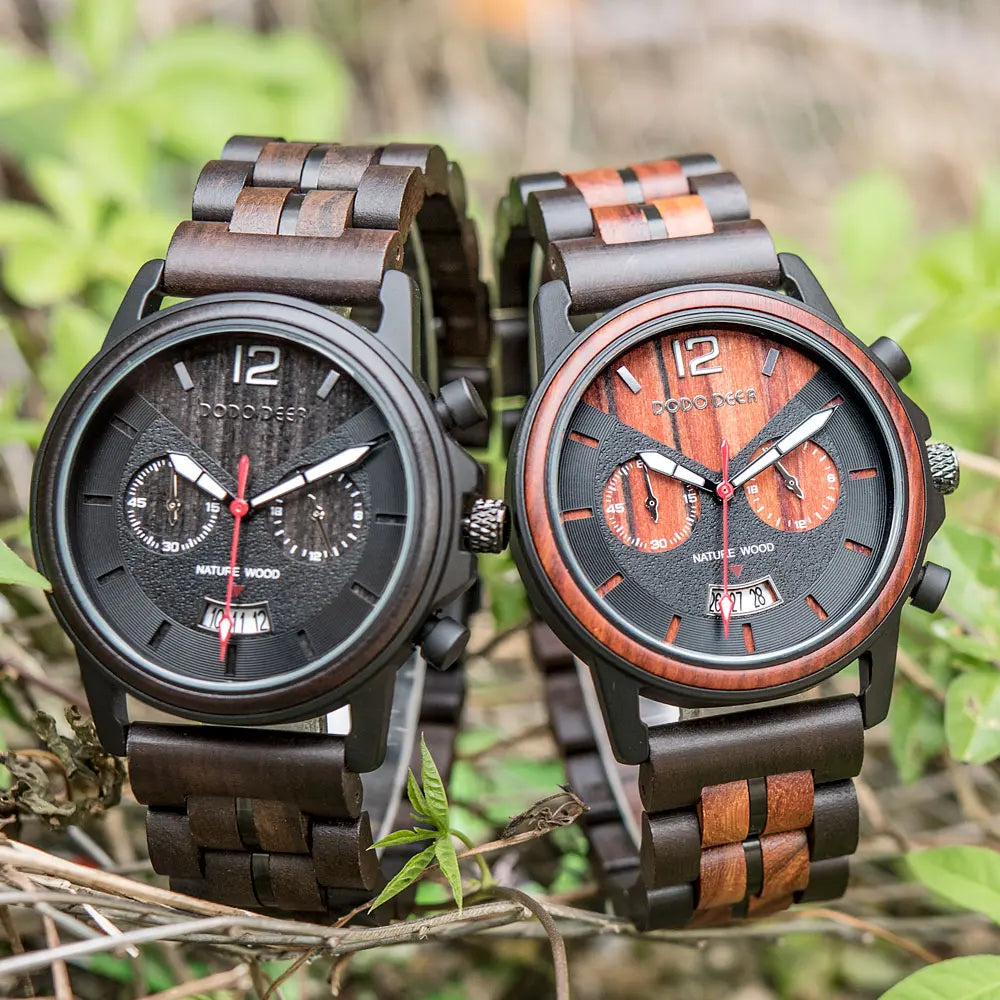 Fashion Watch For Men - Quartz Movement Stop Watch Chronographic Timer Wristwatch