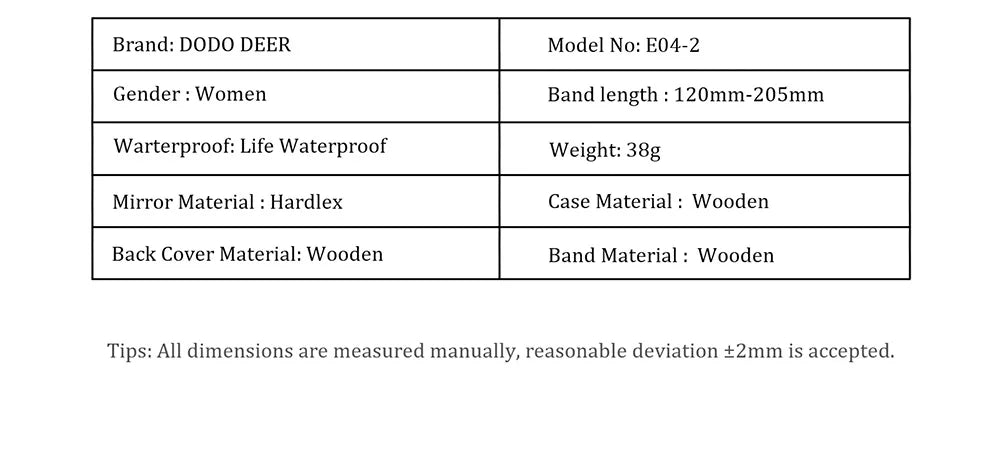 Ladies Watch With Real Wood Wristband - Analog Quartz Wristwatches For Women Women With Roman Numeral Face