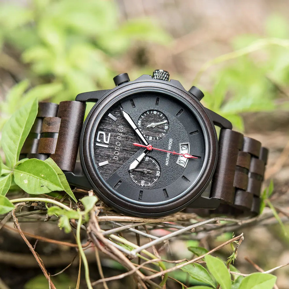 Fashion Watch For Men - Quartz Movement Stop Watch Chronographic Timer Wristwatch