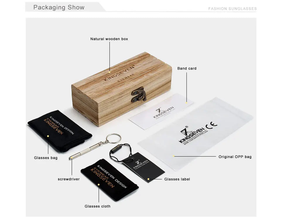 Sunglasses For Men With Mirror Lenses - UV400 Polarized And Square Bamboo Frames