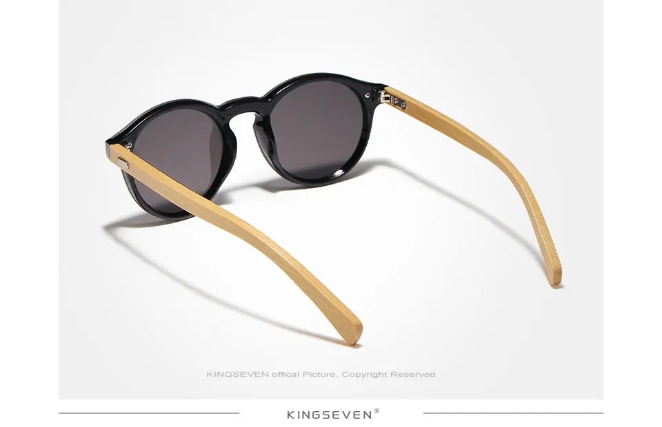 Men’s Designer Bamboo Sunglasses - Polarized UV400  Shades Safe For Driving Outdoor Causal Eyewear