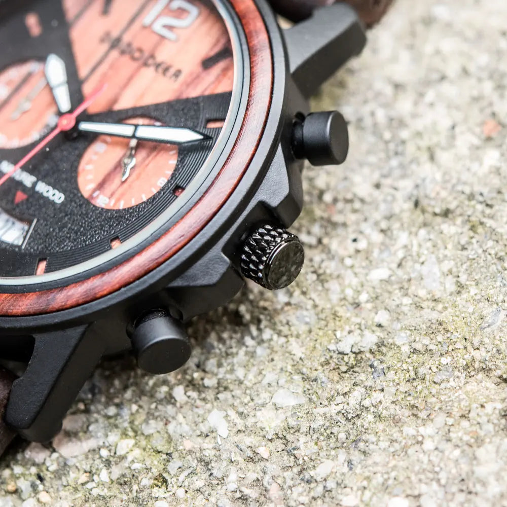 Fashion Watch For Men - Quartz Movement Stop Watch Chronographic Timer Wristwatch