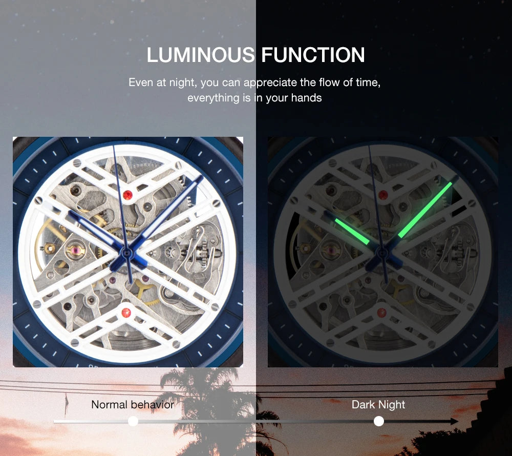 Men's Wooden Automatic Watch - Original Luxury Self-Wind Mechanical Watch