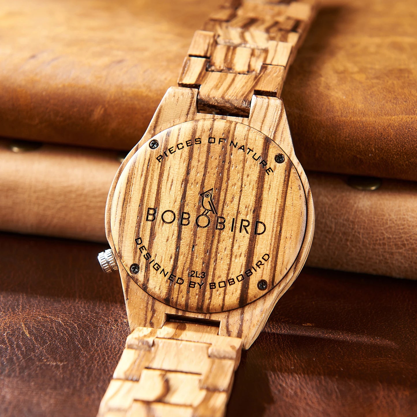 Men's Viking Style Wooden Wristwatch - Vintage Watch for Men
