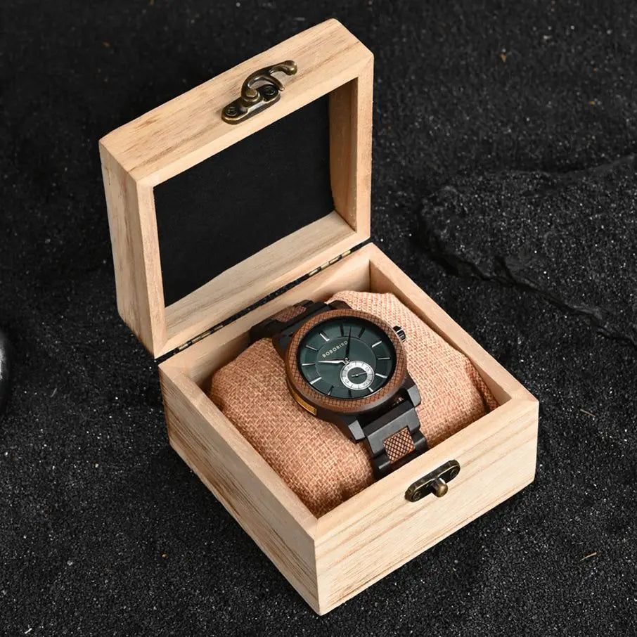 Casual Wooden Watch for Men - Classic Analog Wristwatch For Men