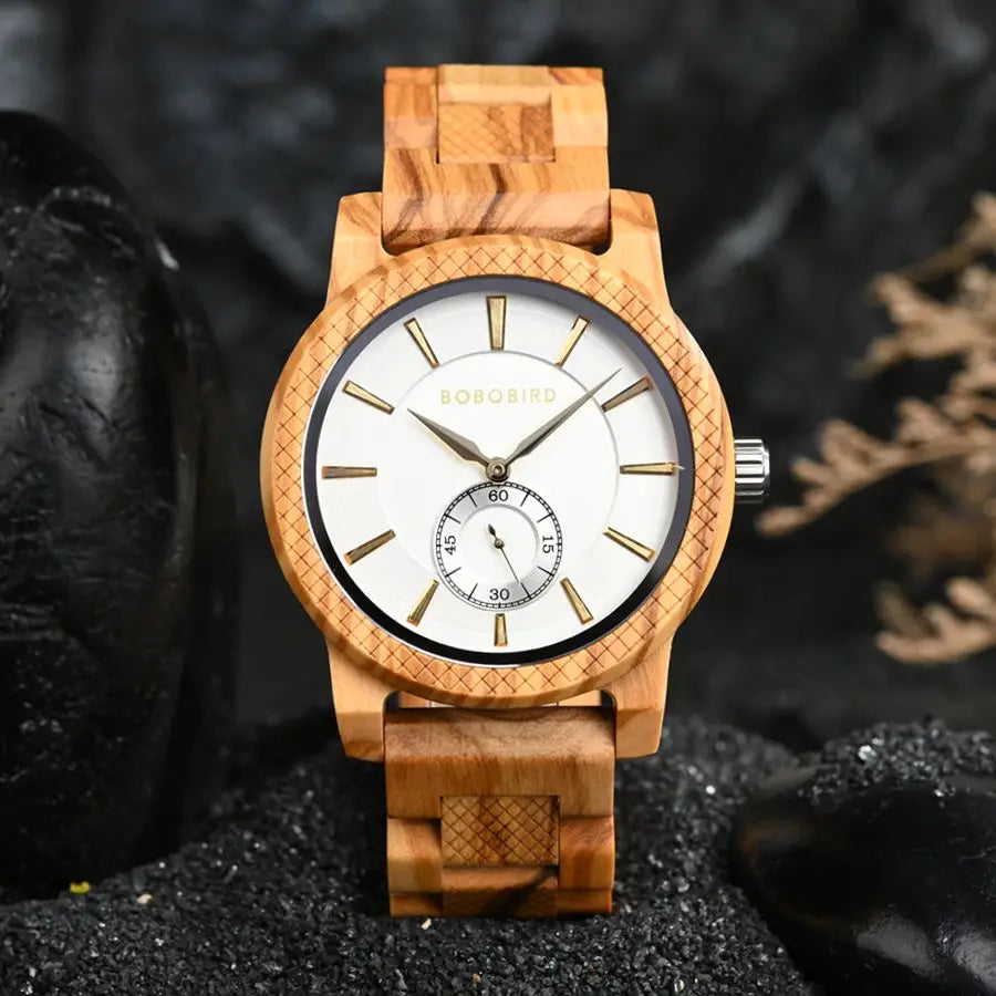 Casual Wooden Watch for Men - Classic Analog Wristwatch For Men