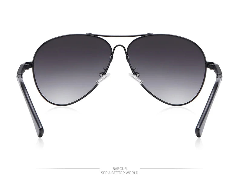 Unisex Pilot Shades With Polarized Lenses And UV Sunlight Protection - Classic Sunglasses For Men And Women