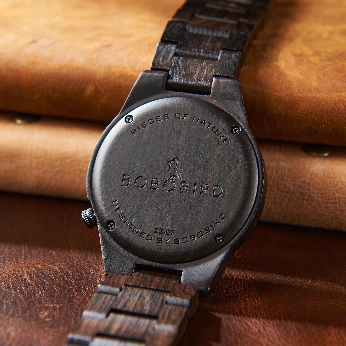 Men's Viking Style Wooden Wristwatch - Vintage Watch for Men