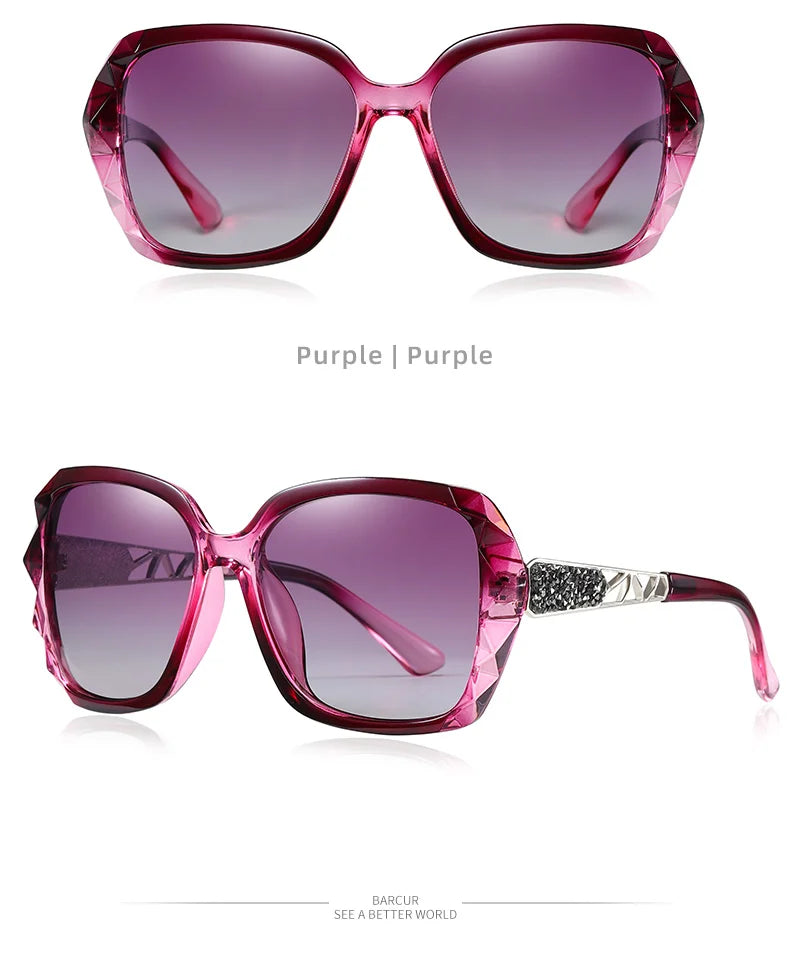 BARCUR Original Sunglasses Women Polarized Elegant Design For Ladies Gradient Sun Glasses for Women Female Eyewear Accessory