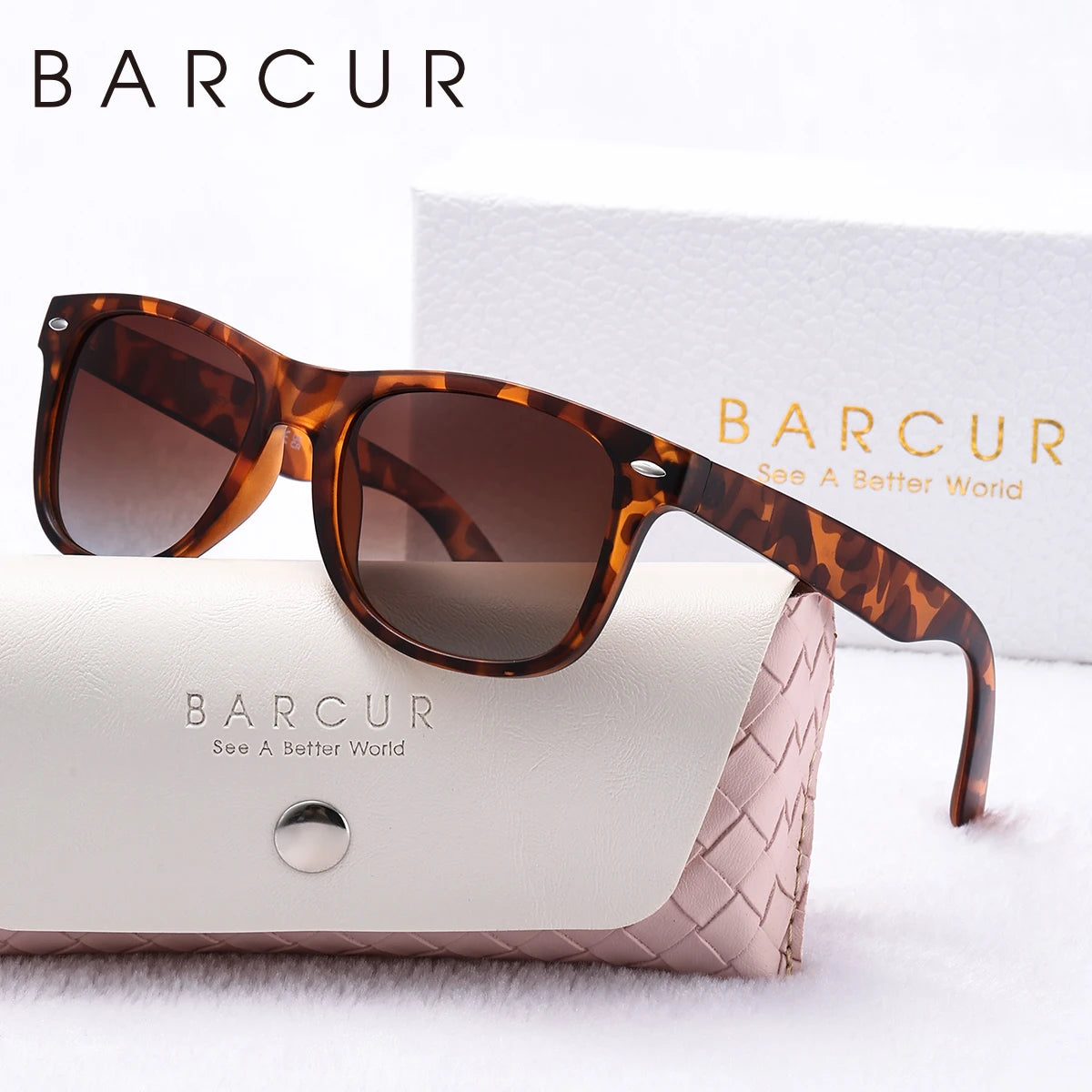 Classic Style Women’s Sunglasses With Polarized UV Protection Square Lenses