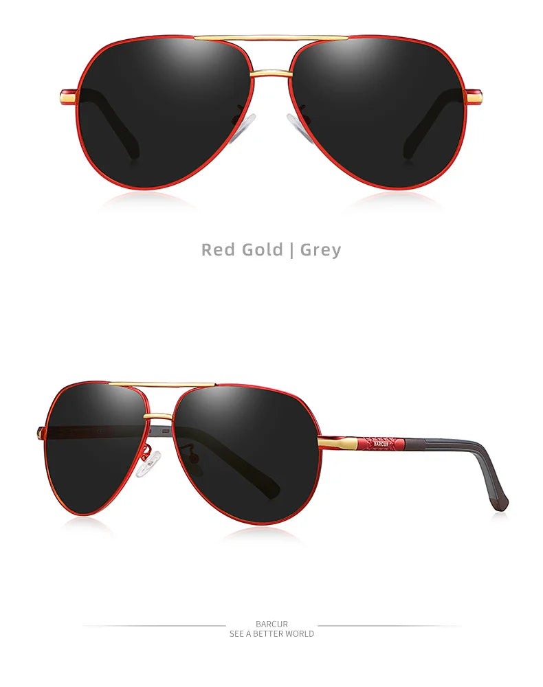 Vintage Men’s Driving Glasses - Polarized Traditional Shape Sunglasses For Men