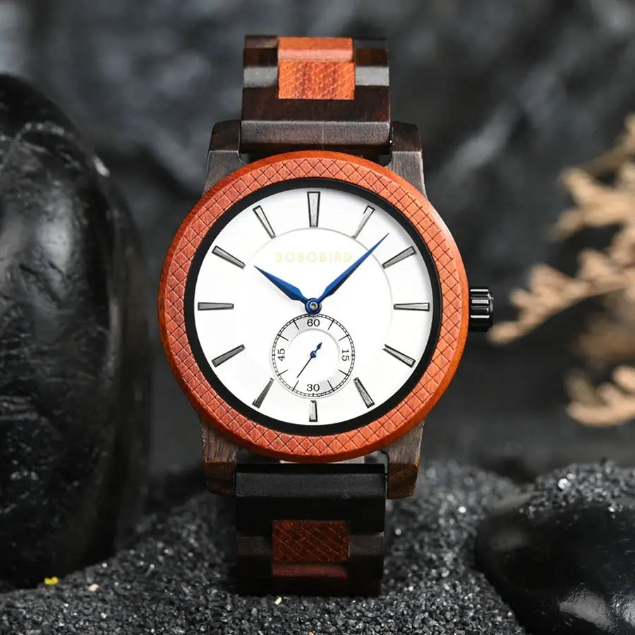 Casual Wooden Watch for Men - Classic Analog Wristwatch For Men