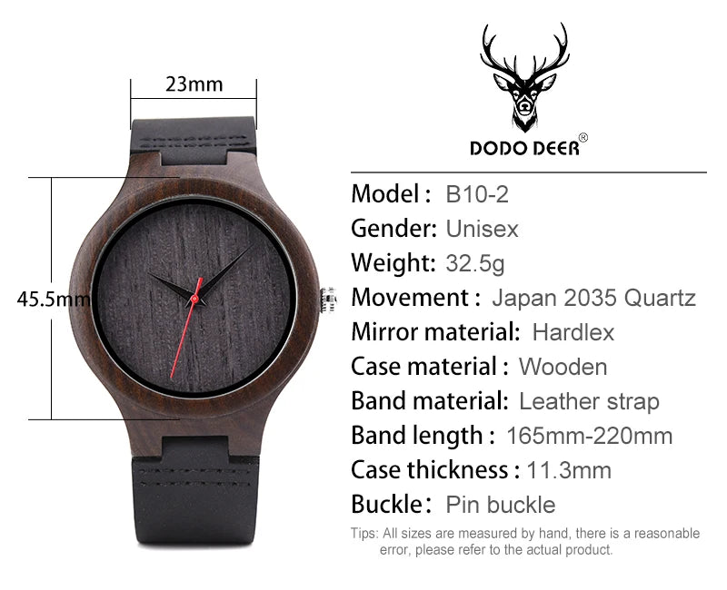 Unisex Analog Wrist Watch With Numberless Face - Simple Style And Leather Band