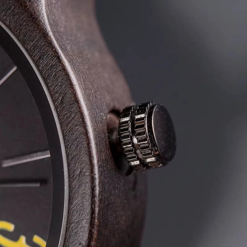 Men’s And Women’s Matching Wooden Watches - Classic Analog His & Her Wrist Watches For Couples