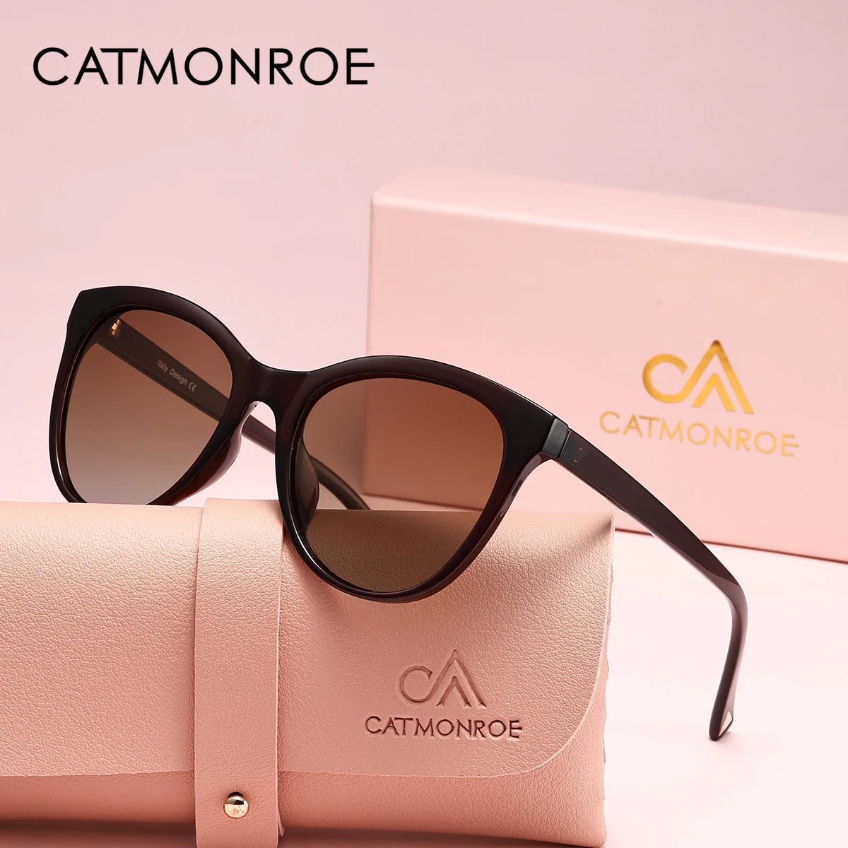 Women’s Cat Eye Style Sunglasses With Polarized Lenses And UV Sunlight Protection