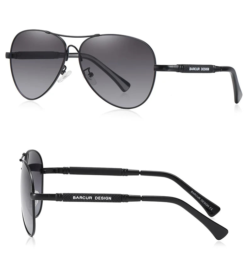 Unisex Pilot Shades With Polarized Lenses And UV Sunlight Protection - Classic Sunglasses For Men And Women