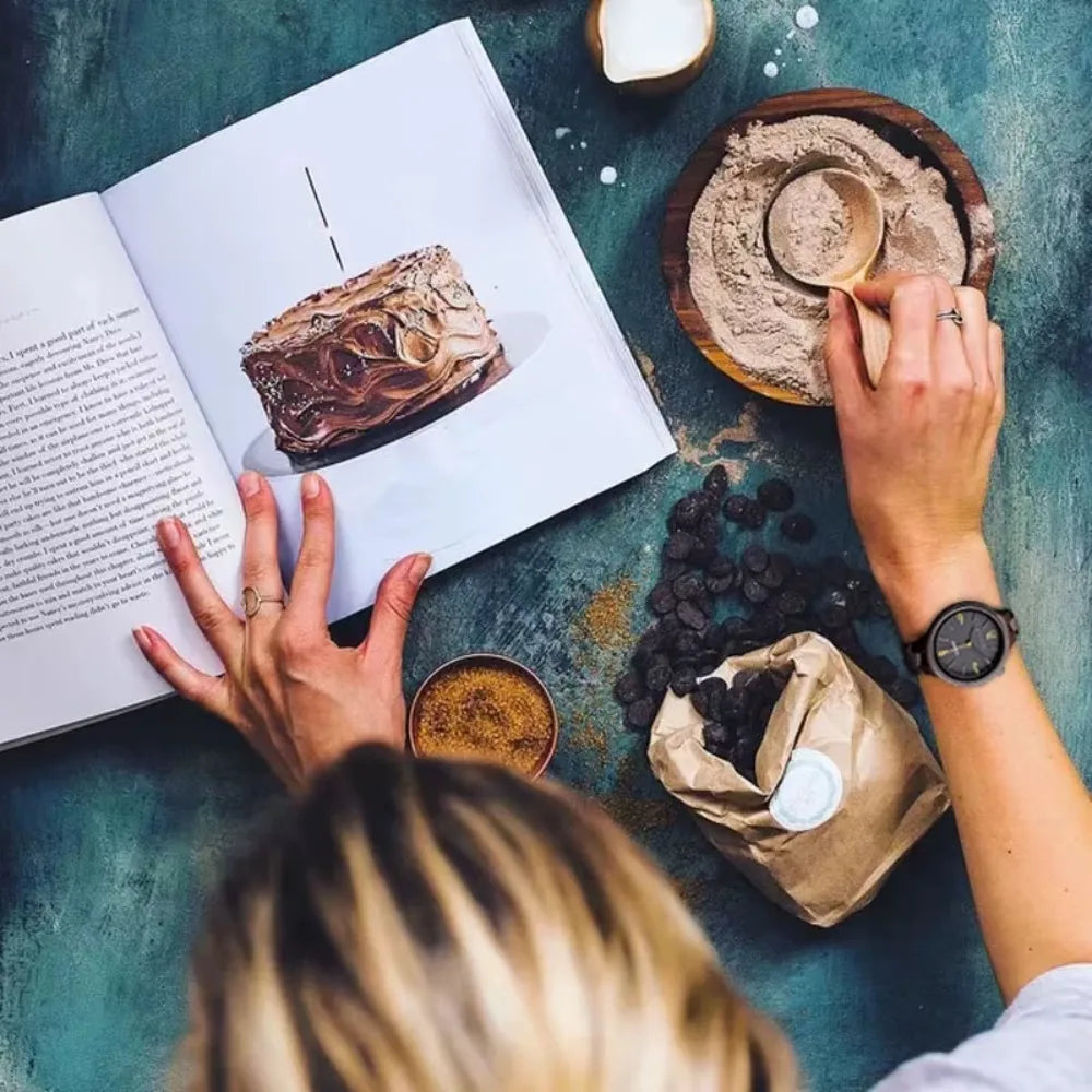 Men’s And Women’s Matching Wooden Watches - Classic Analog His & Her Wrist Watches For Couples