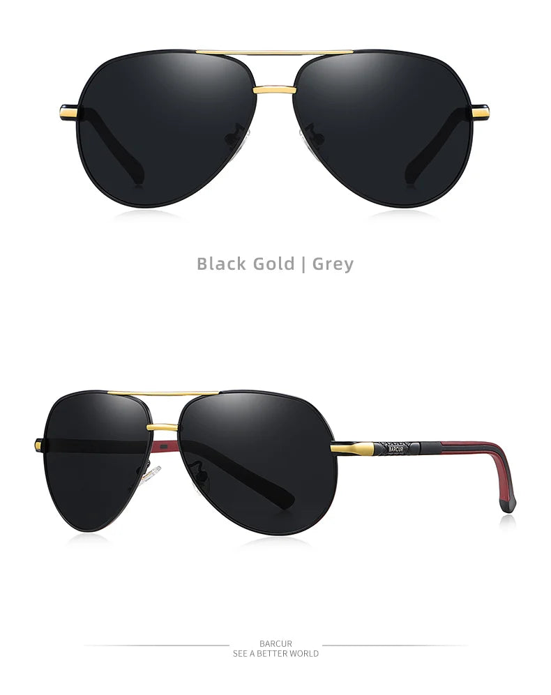 Vintage Men’s Driving Glasses - Polarized Traditional Shape Sunglasses For Men