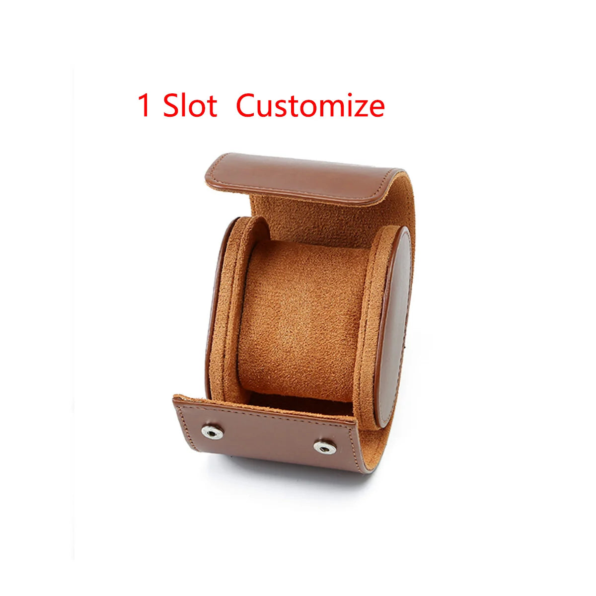 1/2/3-Slot Watch Roll Personalized Leather Travel Case - Custom Watch Case - Watch Storage Box